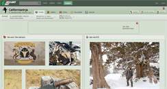 Desktop Screenshot of californianinja.deviantart.com