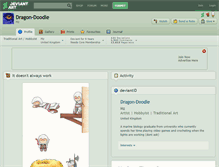 Tablet Screenshot of dragon-doodle.deviantart.com