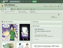 Tablet Screenshot of khr-100theme.deviantart.com