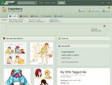 Tablet Screenshot of crayonberry.deviantart.com