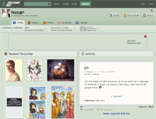 Tablet Screenshot of fazzygrl.deviantart.com