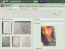Tablet Screenshot of mimaru77.deviantart.com
