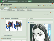 Tablet Screenshot of grrr-imma-lion.deviantart.com