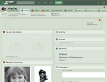 Tablet Screenshot of kingslug.deviantart.com