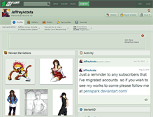 Tablet Screenshot of jeffreyacosta.deviantart.com