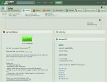 Tablet Screenshot of lalist.deviantart.com
