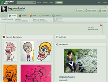 Tablet Screenshot of begoniasscarlet.deviantart.com