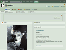Tablet Screenshot of crimsonarts.deviantart.com