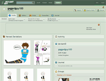 Tablet Screenshot of gaggedguy100.deviantart.com