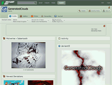 Tablet Screenshot of generatedclouds.deviantart.com