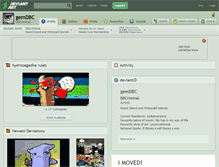 Tablet Screenshot of gemdbc.deviantart.com