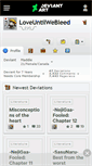 Mobile Screenshot of loveuntilwebleed.deviantart.com