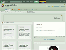 Tablet Screenshot of loveuntilwebleed.deviantart.com