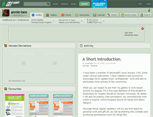 Tablet Screenshot of annie-bee.deviantart.com