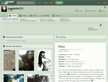 Tablet Screenshot of juggalette223.deviantart.com