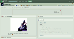 Desktop Screenshot of lithium-girl.deviantart.com