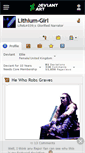 Mobile Screenshot of lithium-girl.deviantart.com