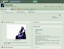 Tablet Screenshot of lithium-girl.deviantart.com