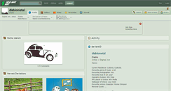 Desktop Screenshot of diablometal.deviantart.com