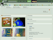 Tablet Screenshot of lotiel.deviantart.com