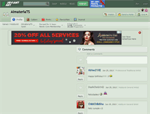 Tablet Screenshot of almateriats.deviantart.com