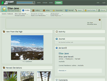 Tablet Screenshot of elise-jane.deviantart.com
