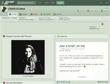 Tablet Screenshot of littleevilllama.deviantart.com