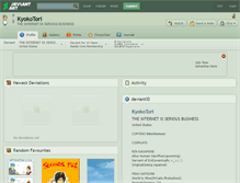 Tablet Screenshot of kyokotori.deviantart.com