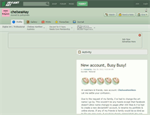 Tablet Screenshot of chelseamay.deviantart.com