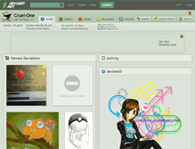 Tablet Screenshot of cruel-one.deviantart.com
