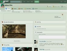 Tablet Screenshot of faline1994.deviantart.com