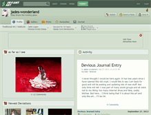 Tablet Screenshot of jades-wonderland.deviantart.com