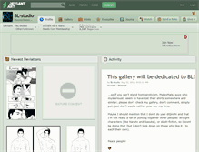 Tablet Screenshot of bl-studio.deviantart.com