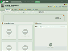 Tablet Screenshot of ameliaphotography.deviantart.com