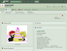 Tablet Screenshot of projectcake.deviantart.com