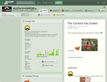 Tablet Screenshot of mustach-poppers.deviantart.com