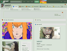 Tablet Screenshot of hello527.deviantart.com