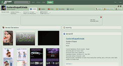 Desktop Screenshot of gustavoduqueestrada.deviantart.com