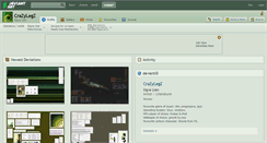 Desktop Screenshot of crazylegz.deviantart.com