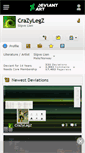 Mobile Screenshot of crazylegz.deviantart.com