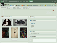 Tablet Screenshot of ferra22.deviantart.com
