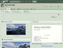 Tablet Screenshot of devil-and-angel.deviantart.com