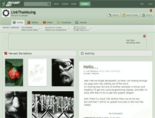 Tablet Screenshot of linkthemissing.deviantart.com