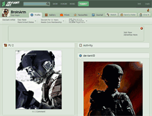 Tablet Screenshot of broinarm.deviantart.com