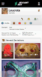Mobile Screenshot of leucrota.deviantart.com