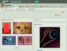 Tablet Screenshot of leucrota.deviantart.com