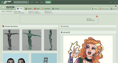 Desktop Screenshot of myrkrida.deviantart.com