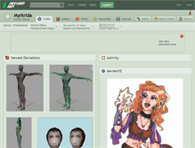 Tablet Screenshot of myrkrida.deviantart.com