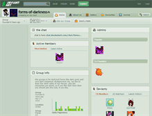 Tablet Screenshot of forms-of-darkness.deviantart.com