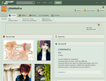 Tablet Screenshot of littlemisseva.deviantart.com